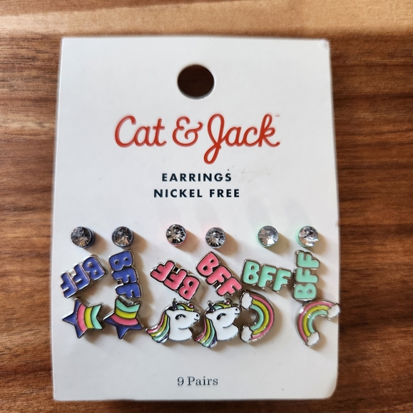 Cat & Jack Unicorn BFF Childrens Earrings - Picture 1 of 3